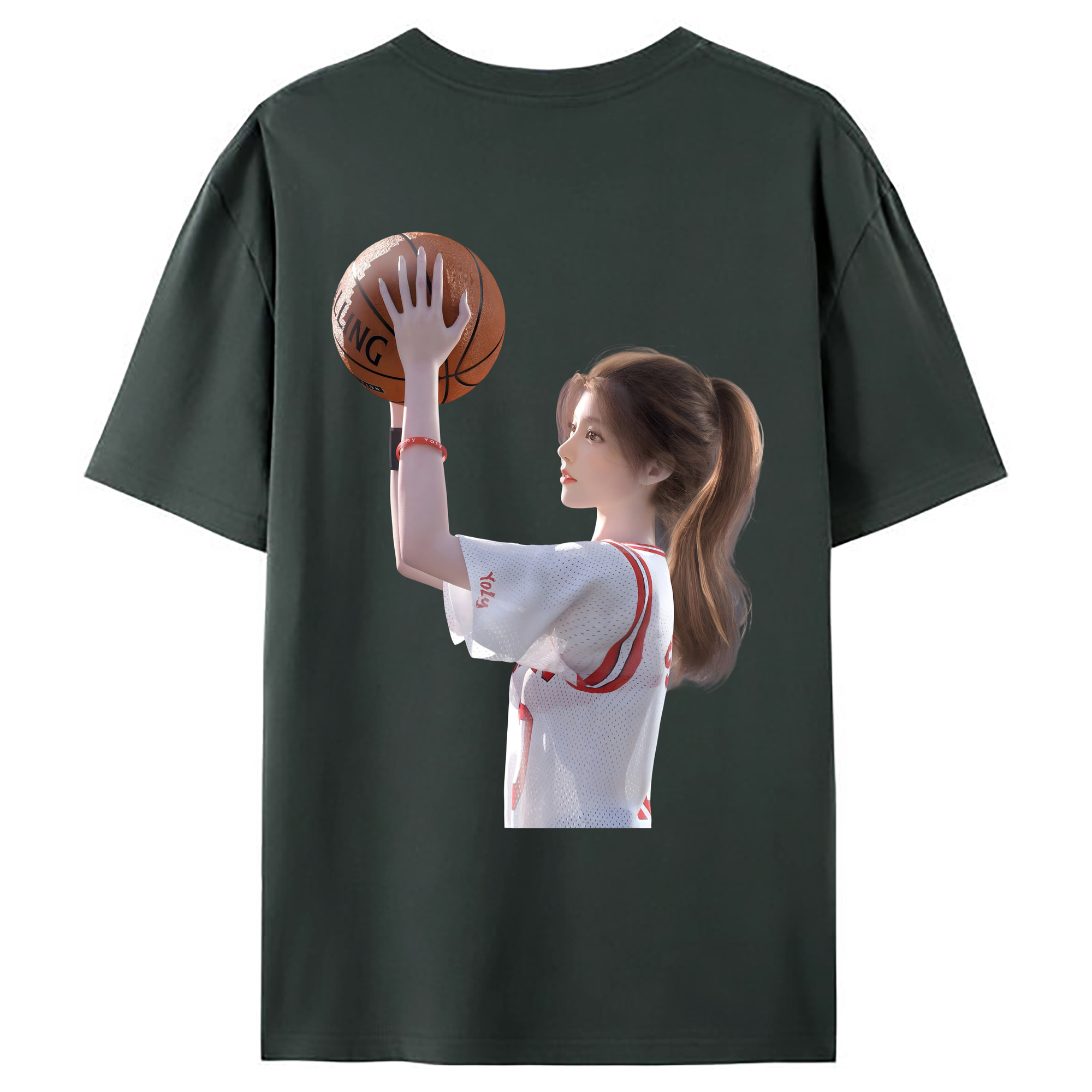 （画像用） SLAM DUNK／スラムダンク 綿100％ メンズ半袖Tシャツ（バックプリント） 通気性